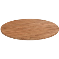 vidaXL Round Table Top Light Brown Ø70x1.5 cm Treated Solid Wood Oak