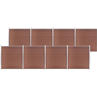 vidaXL Garden Fence WPC 1391x186 cm Brown