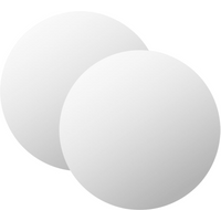 vidaXL Wall Mirrors 2 pcs 50 cm Round Glass