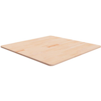 vidaXL Square Table Top 80x80x1.5 cm Untreated Solid Wood Oak