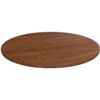 vidaXL Round Table Top Dark Brown Ø90x1.5 cm Treated Solid Wood Oak