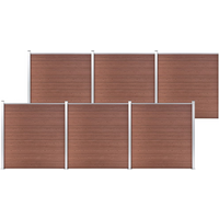 vidaXL Garden Fence WPC 1045x186 cm Brown