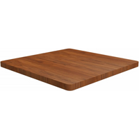 vidaXL Square Table Top Dark Brown 80x80x4cm Treated Solid Wood Oak
