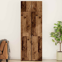 vidaXL Storage Cabinet Old wood 80 x 42.5 x 225 cm Engineered wood