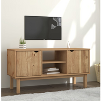 vidaXL TV Cabinet OTTA 113.5x43x57 cm Solid Wood Pine