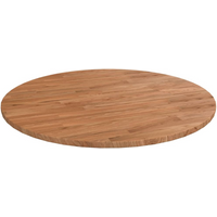 vidaXL Round Table Top Light Brown Ø90x1.5 cm Treated Solid Wood Oak