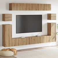 vidaXL TV Cabinet Set 8 pcs Artisan oak Medium Engineered wood