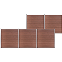 vidaXL Garden Fence WPC 872x186 cm Brown