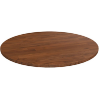 vidaXL Round Table Top Dark Brown Ø60x1.5 cm Treated Solid Wood Oak