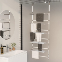vidaXL 5-Tier Hanging Laundry Drying Rack Aluminium