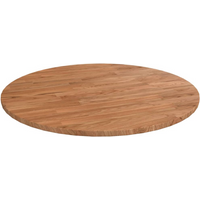 vidaXL Round Table Top Light Brown Ø60x1.5 cm Treated Solid Wood Oak