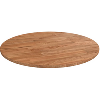 vidaXL Round Table Top Light Brown Ø40x1.5 cm Treated Solid Wood Oak