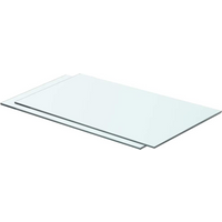 vidaXL Shelves 2 pcs Panel Glass Clear 60x30 cm