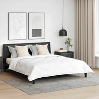 vidaXL Duvet Set with Pillow 3 pcs White 260 x 220 cm Microfiber