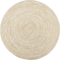 vidaXL Handmade Rug Jute White and Brown 180 cm