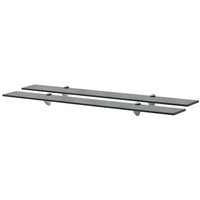 vidaXL Floating Shelves 2 pcs Glass 90x10 cm 8 mm