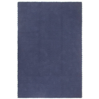 vidaXL Rug Rectangular Navy Blue 160x230 cm Cotton