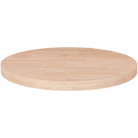 vidaXL Round Table Top Ø40x2,5 cm Untreated Solid Wood Oak