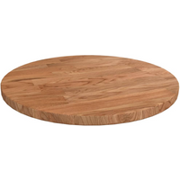 vidaXL Round Table Top Light Brown Ø30x1.5 cm Treated Solid Wood Oak