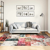 vidaXL Rug Washable Patchwork 160x230 cm Multicolour Anti Slip