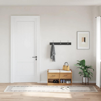 vidaXL Rug Washable 80x300 cm Light Beige Anti Slip