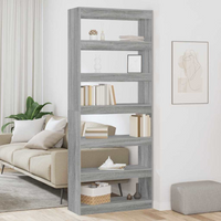 vidaXL Bookcase Other Grey sonoma 80 x 30 x 198 cm Engineered wood