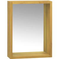 vidaXL Mirror Cabinet 30x10x40 cm Solid Wood Teak