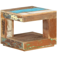 vidaXL Coffee Table 45x45x40 cm Solid Wood Reclaimed