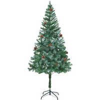vidaXL Artificial Christmas Tree with Pinecones 180 cm