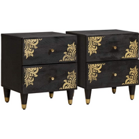 Bedside Cabinet 40 x 33 x Solid Mango Wood