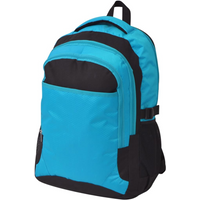 vidaXL School Backpack 40 L Black and Blue