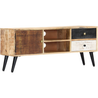 vidaXL TV Cabinet 115x30x47 cm Solid Mango Wood