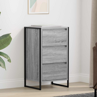 vidaXL Sideboard Grey Sonoma 42 x 36 x 75.5 cm Engineered Wood