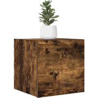 vidaXL Wall Mounted TV Cabinet Smoked Oak 30.5x30x30 cm