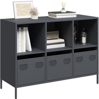 vidaXL Sideboard Anthracite 101.5x39x73.5 cm Cold-rolled Steel