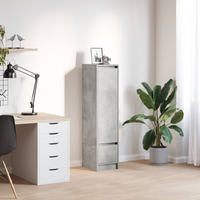 vidaXL Highboard Concrete Grey 29.5x34x119.5 cm Engineered Wood