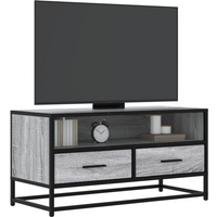 vidaXL TV Cabinet Grey Sonoma 80x34.5x40 cm Engineered Wood and Metal