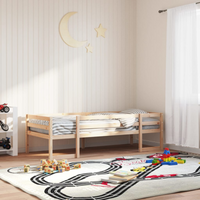 vidaXL Kids' Bed Frame without Mattress 75x190 cm Small Single Solid Wood Pine