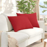 vidaXL Sofa Pillows 2 pcs Red 70 x 50 cm Fabric
