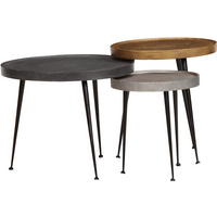 vidaXL Coffee Table 3 pcs Multicolour Engineered Wood