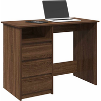 vidaXL Desk Brown Oak 102x50x75 cm Engineered Wood