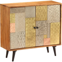 vidaXL Sideboard 80x30x75 cm Solid Acacia Wood
