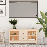 vidaXL TV Cabinet 103x36.5x52 cm Solid Wood Pine