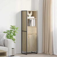 vidaXL Book Cabinet Sonoma 43 x 36 x 150.5 cm Engineered Wood
