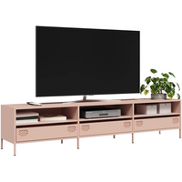 vidaXL TV Cabinet Pink 202x39x43.5 cm Cold-rolled Steel