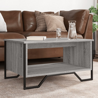 vidaXL Coffee Table Grey Sonoma 75x51x40 cm Engineered Wood