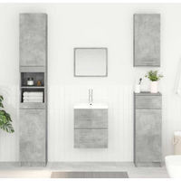 vidaXL Sink cabinet Concrete Grey 38.5 x 41 x 48 cm Engineered Wood