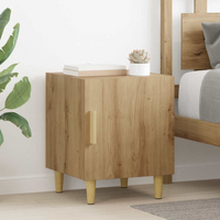 vidaXL Bedside Cabinet Wall-mounted 2 pcs Artisan Oak 40 x 40 x 50 cm