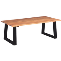 vidaXL Coffee Table Solid Acacia Wood 110x60x40 cm