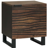vidaXL Bedside Cabinet Walnut 40 x 33 x 46 cm Solid mango wood